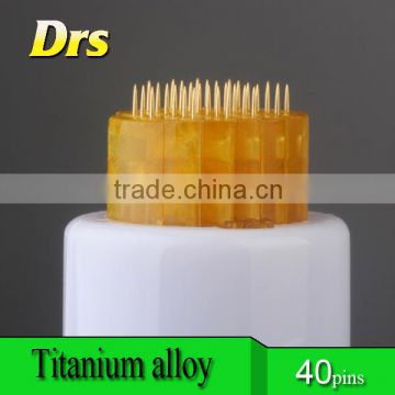 Titanium Derma Stamp 40 Titanium Gold Needles / factory direct price DRS derma stamp