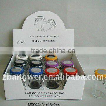 glass jar with display box