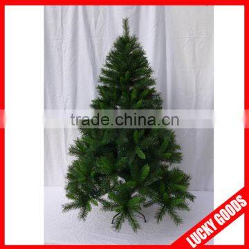 personized mixed green PVC tree with green metal stand