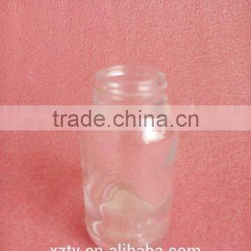 80ml round transparent white empty PILLS glass bottles with screw caps