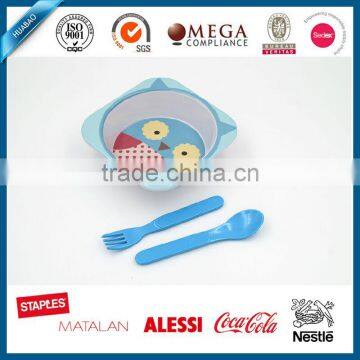 NEW Owl Design Melamine Dinner Set for Children , Bowl and Plate Set for Children