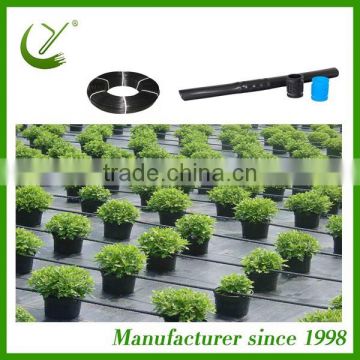 The round emitter drip irrigation pipe as the farm vegetables