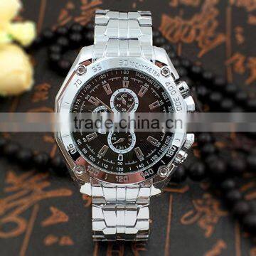 Men's Unique Quartz Waterproof Business Stainless Steel Band Fashion sport watch