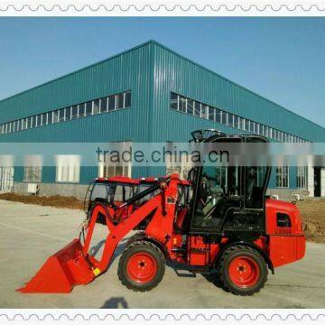 AS908 small wheel loader CS908 hydrostatic with 4-way quick hitch and variable piston pump