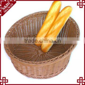 S&D Round pe Rattan Basket / Customized Rattan Fruity Basket Wicker Bread Basket photo-2