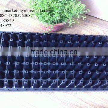 Custom High Quality Black Shining 98 Cell Plastic Nursery Pots Seed Trays for Flower Propagation photo-3