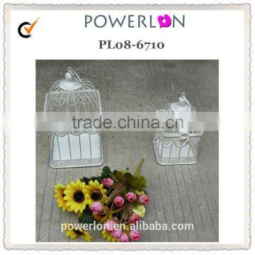 New Design Wedding Shabby Chic Decoration Iron Small Bird Cage photo-3