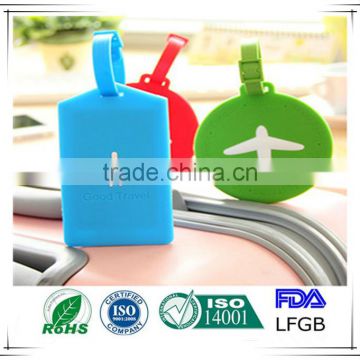 OEM Customized design silicone luggage tags silicon bag tag