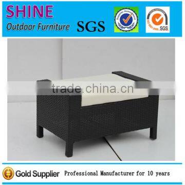 Modern Design Outdoor Rattan Footstool Patio Wicker Chair