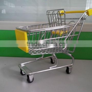 Yellow Metal mini shopping/superstore cart