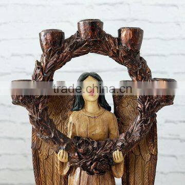 Romantic Wedding Decoration Angel Candlestick Holder photo-4