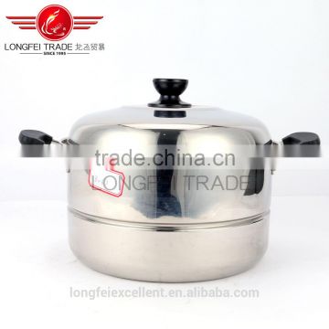 2016 new design popular sale stainless steel cookware/steam pot