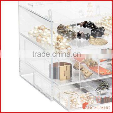 Large Desk Acrylic Jewelry Organizer Display Box photo-2