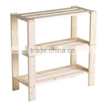 Wholesale 3-tires Wooden Shoe Rack