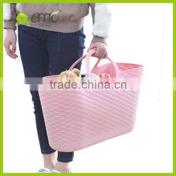 Emc 2017new PE Large Weave Basket for Clothes Plastic Luandry Basket Storage Basket 38L photo-2