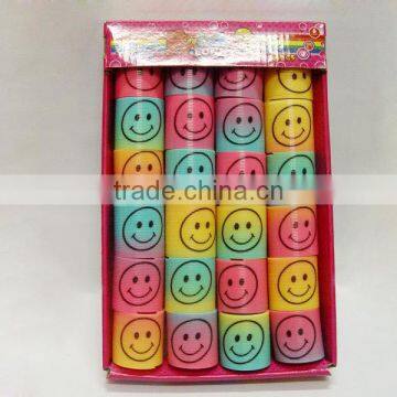 popular plastic smile rainbow spring toys educational classic toys for kids/promotional toys raibow circle