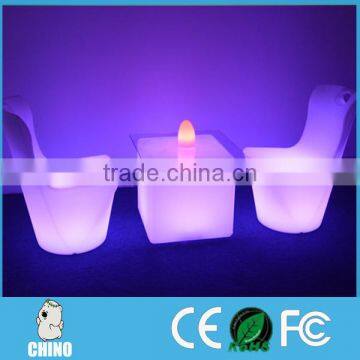 Romantic golwing illuminated lighting light up led bar chair