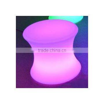 Modern solar charging growing lighting colors change plastic LED stool with CE,ROHS,SGS certificate