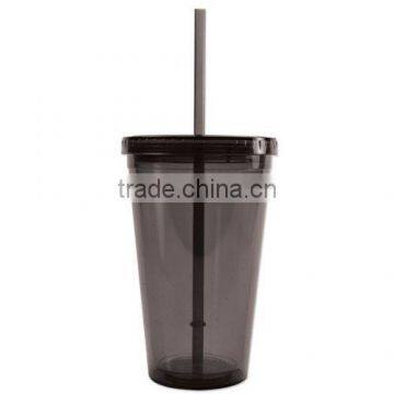 FDA Approved Bpa Free Colorful Plastic Tumblers With Straw Lid photo-2