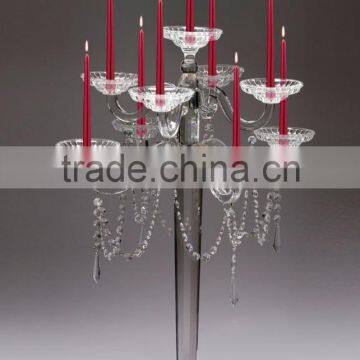 Beautiful 8 Crystal Candle Holder as Glass Candle Holder for Wedding Centerpiece photo-3