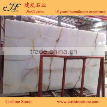 2015 Popular Natural Stone White Onyx Stone for Wall Stone Tiles photo-2