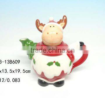 Santa Claus shaped ceramic teapots for wholesale