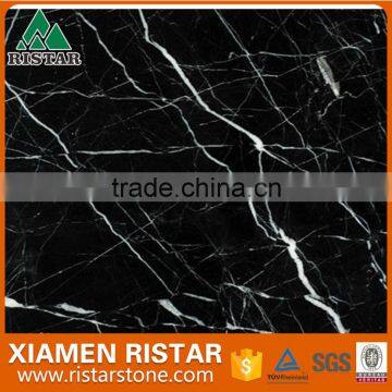 Chinese Nero Marquina Black Marble Tile photo-3