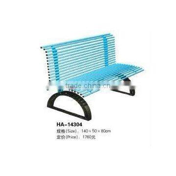 (HD-20102 ) Stainless Steel Bench Handrail and Hard Wood Bench /garden Furniture Outdoor Stainless Steel Bench photo-5