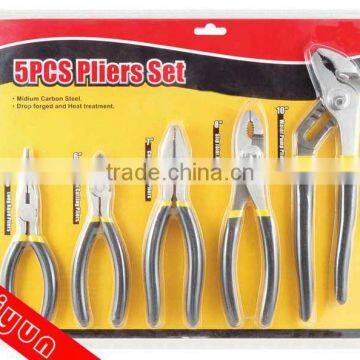 6pcs Pliers Set (Groove Joint +Long Nose +Diagonal Plier+Slip Joint +lineman's )