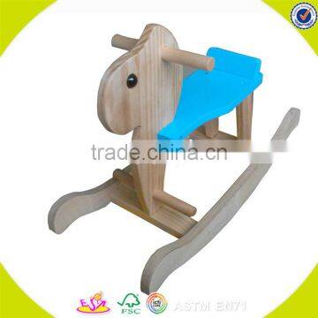 2017 wholesale baby wooden rocking horse cheap kids wooden rocking horse hottest children wooden rocking horse W16D055