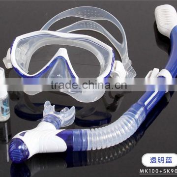 Hot CE approval Adult Snorkelling set,Silicone Diving Mask, Dry Snorkel(MK100+SK900)