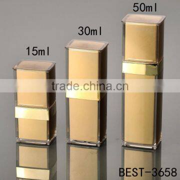 Empty Acrylic Bottle Gold Color Cosmetic Lotion Container With Pump photo-4