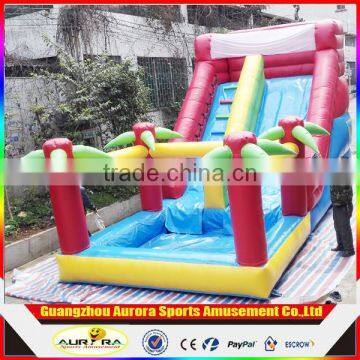 happy jumping inflatble water slide/ new design inflatable stair slide toys