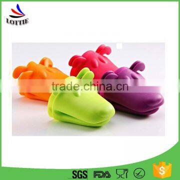 Professional FDA Approved Silicone Oven Gloves Heat Resistant Silicone BBQ Gloves /silicone Mitts photo-3