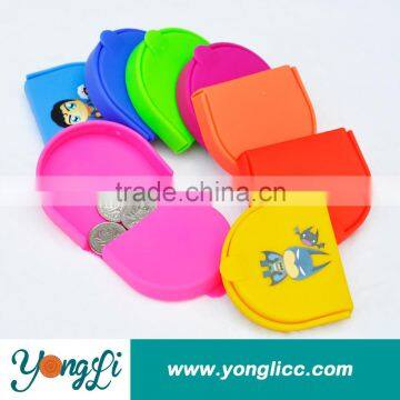 Hot Sales Candy Color Soft Silicone Coin Purse