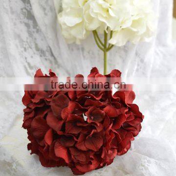 Big Hydrangea Silk Flower Heads Indoor Wedding Decoration Low Moq photo-2