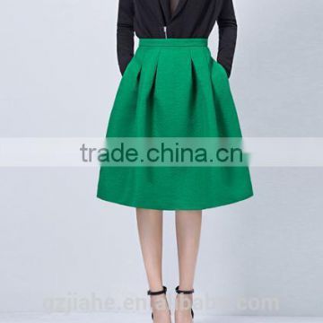 NEW Fashion Casual High pleat Waisted A -line skirt guangzhou clothing