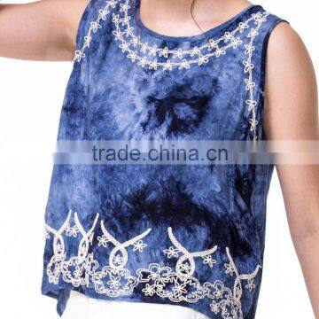 Domin Fashion Latest Embroidery Ladies Tank Tops photo-2