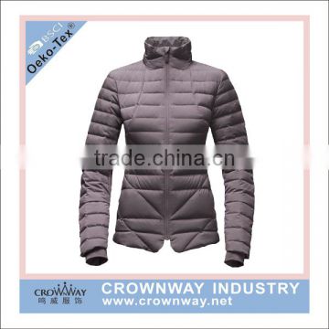 quilted down bomber winter down jacket made by china factory