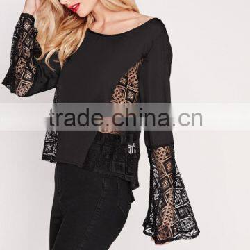 OEM Service Wholesale Korean Style Fancy Lace Blouse photo-3