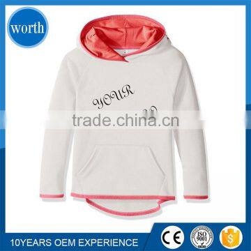 2017 OEM Fancy Design Baby Kids hoodie/100% Cotton Long Sleeve Pullover/Custom Wholesale Children Plain Hoodies