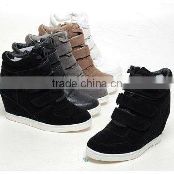 2ssd0528 hidden wedge heel 3 hook and loop belted sneakers top quality comfortable