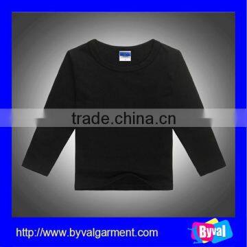 Wholesale Organic Cotton Long Sleeve Kids t Shirt Blank Baby T-shirts Custom Eco-friendly Cotton Kids T-shirts Design photo-5