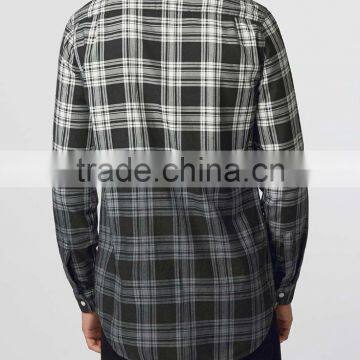 Man Gingham Shirts Mens Casual Plaids Dress Casual Shirts photo-2