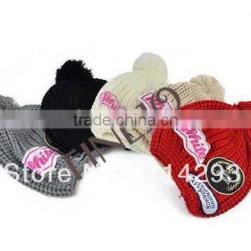 Korea Unisex Knitting Ski Slouch Hot Beanie Hat 5 Colors 9535