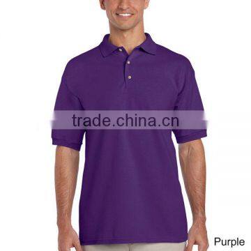 Men's Blank Short Sleeve Cotton Polo Shirts photo-4