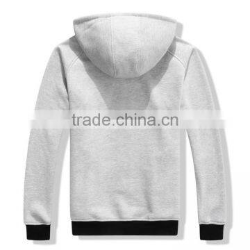 OEM Cheap Custom Heavy Thick Mens Cotton Polyester Fleece Zip Up Sweatshirt and Hoodies