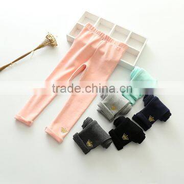 S15914A Autumn 2017 children pants solid color kids leggings