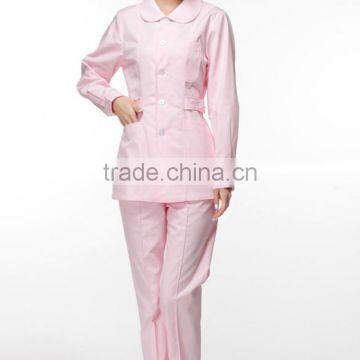 Cotton White Nurse Uniform Dress Pink Nurse Hospital Uniform Designs photo-5