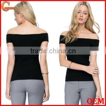 Trade assurance off-the-shoulder design lady top wholesale women top selling products 2015